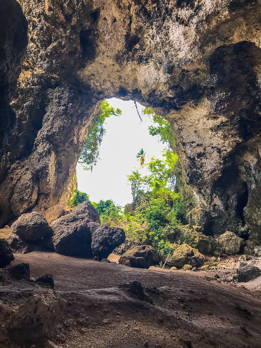 inside Cueva Parque Histórico María de la Cruzead