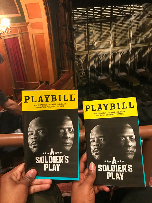 A Soldier's Play playbills