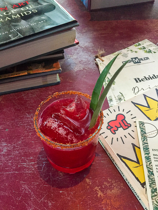 cocktail at Casa Malca, Tulum.
