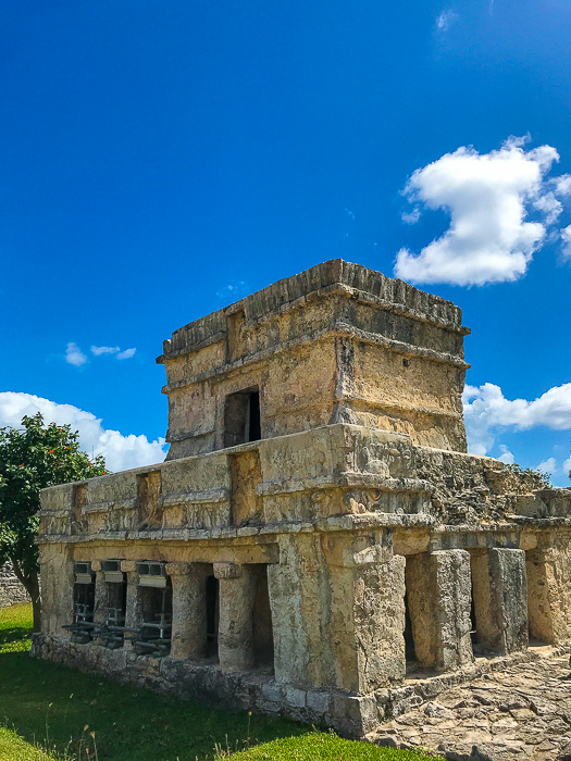 building at Tulum Mayan ruins.