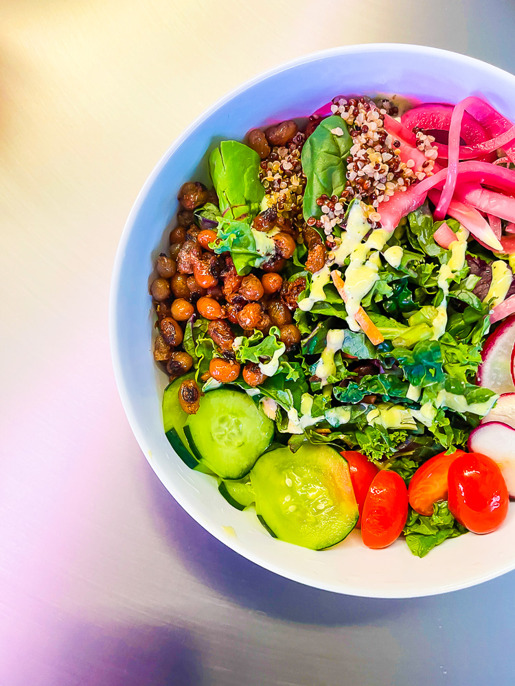 veggie bowl at Chopnblok Houston.