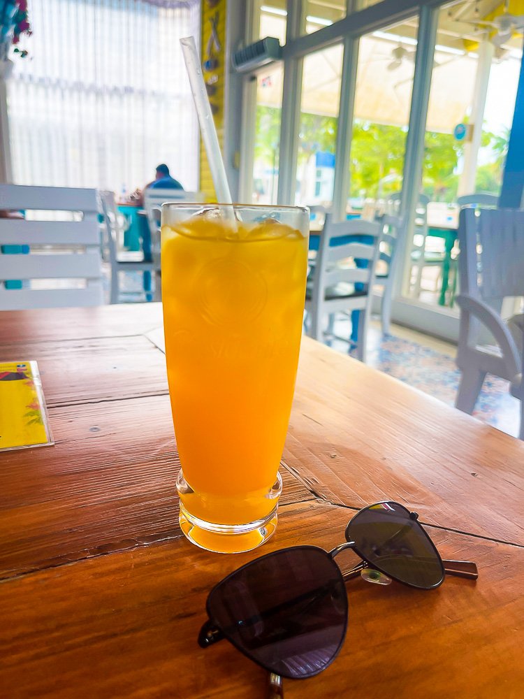 passion fruit juice at La Casita de Yeya.