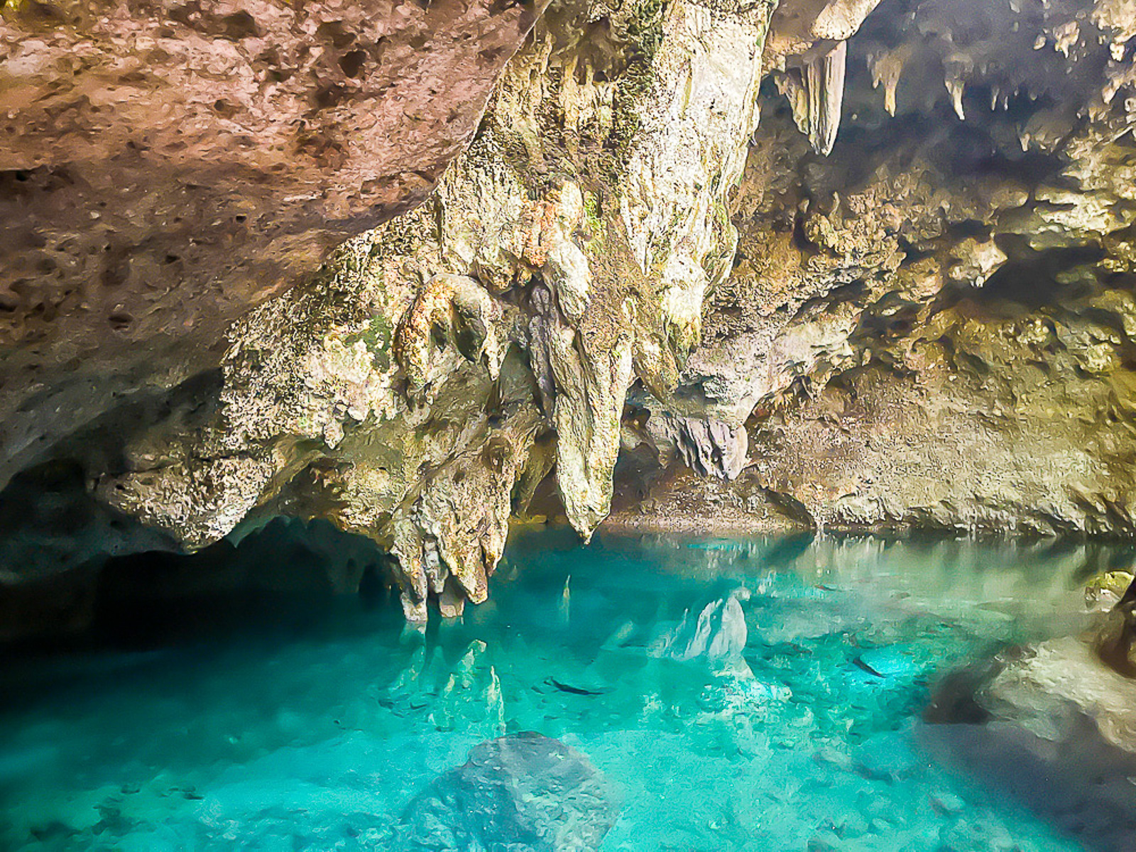 el lago de las damas inside the Three Eyes National Park in Santo Domingo, Dominican Republic.