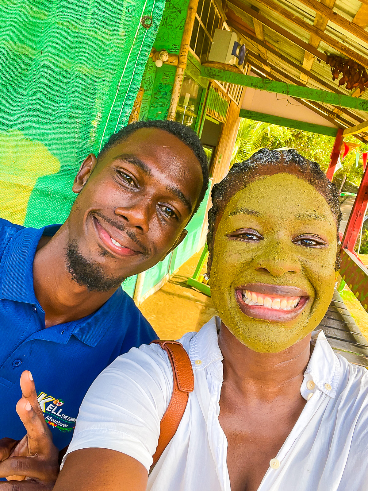 Jazzmine and Kell the Tour Guide at River Sallee Sulphur Springs.